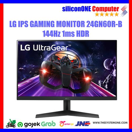Gambar LG 24GN60R UltraGear Gaming 144Hz IPS 1ms HDR10 Freesync Borderless dari silicon ONE Computer undefined Tokopedia