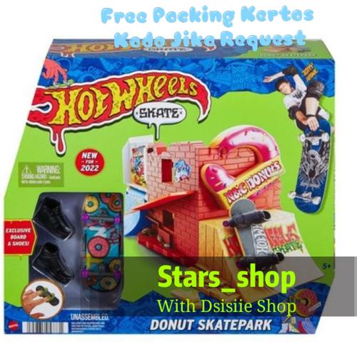Jual Hot Wheels Skate Tony Hawk Donut Skatepark With Exclusive Shoes Ori Jakarta Utara stars