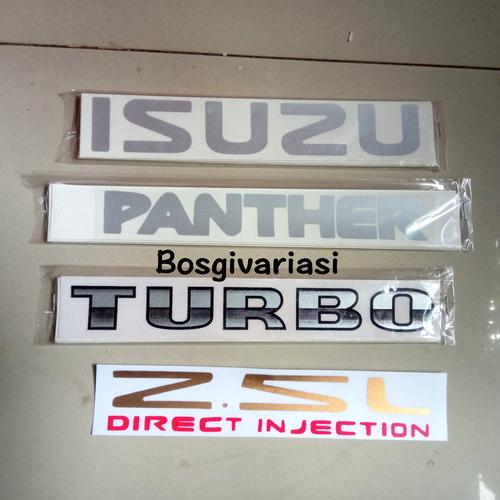 Isuzu Direct Injection Sticker Jual Sticker Stiker Tulisan ISUZU TURBO Isuzu panther Turbo 2.5L ...