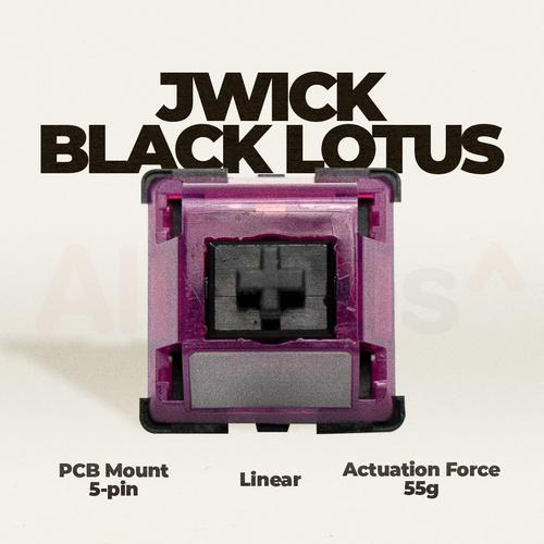 Promo JWK JWICK Black Lotus Linear Switch 63.5g PCB Mount Jakarta