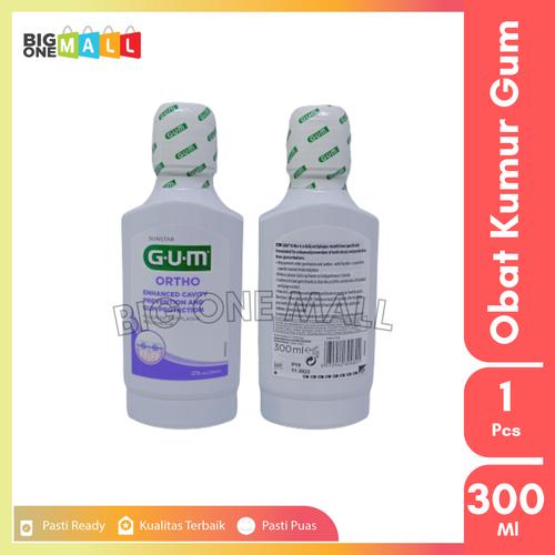 Promo GUM Ortho Mouthrinse Non Alcohol 300 ml, Gum Obat Kumur