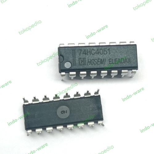 Jual 74HC4051N 74HC4051 N 4051 DIP-16 8-channel analog multiplexer ...