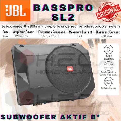 Jual JBL Basspro SL2 8 inch Slim Subwoofer Aktif SL 2 Active Built In