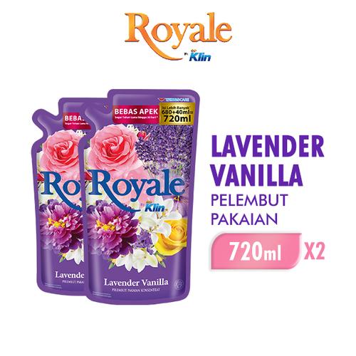 Promo Royale Pelembut Pakaian Lavender Vanilla 720 ml x 2 pcs - - Wings