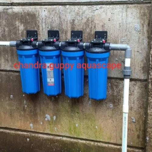 Jual filter air pam pdam, filter air tanah 4 tabung ikanhias guppy