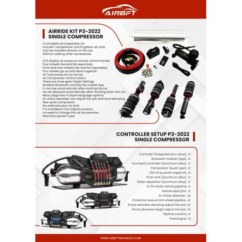 Jual AIRSUS AIRBFT SUSPENSION SILVER FULL KIT PACKAGE CONTROL KIT Kota Bekasi AIRBFT