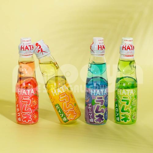 Jual Hata Ramune Strawberry / Japanese Carbonated Soft Drink 200 Ml