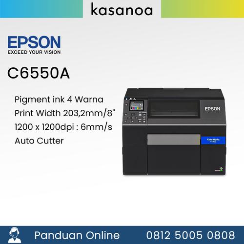 Jual Printer Label Barcode Epson ColorWorks C6550A Print Warna Auto