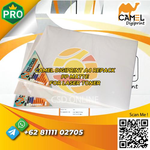 Jual Sticker Vinyl Laser Camel Digiprint A4 - Stiker Putih Gloss ...