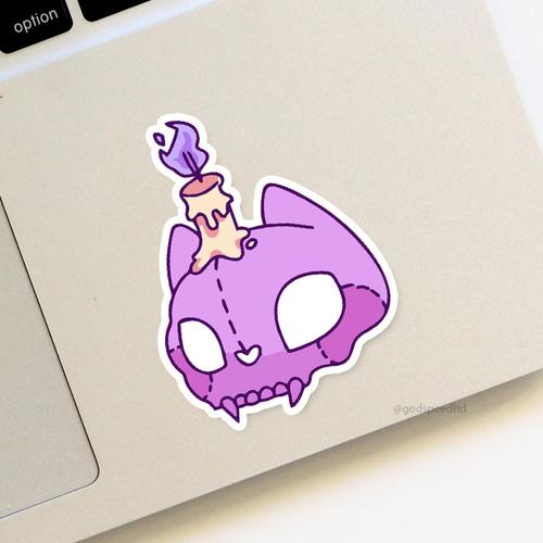 Sticker Kota Jual Catskull Sticker - Kota Bandung - GODSPEED STICKER | Tokopedia