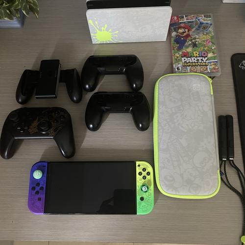Jual Nintendo Switch Oled Splatoon 3 edition OFW full accessories dan ...