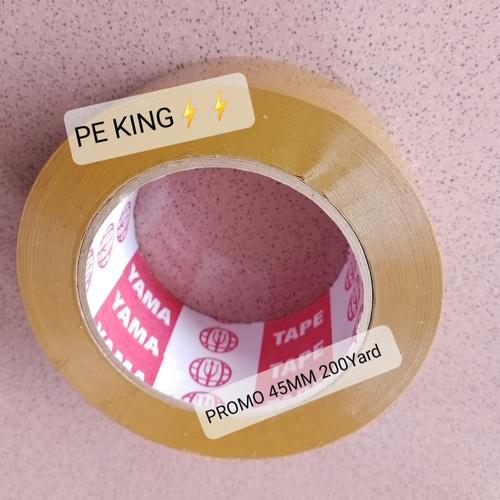 Jual Lakban Bening Coklat 200 Yard 2" Jumbo 2 Inch Isolasi Solasi