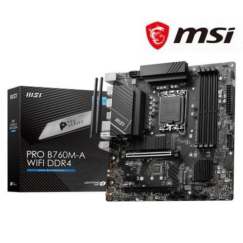 Jual MSI PRO B760MA WIFI DDR4 [Socket LGA 1700, B760, USB3.2, mATX