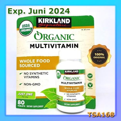 Jual Kirkland Signature Organic Multivitamin 80 Tablets Multivitamin