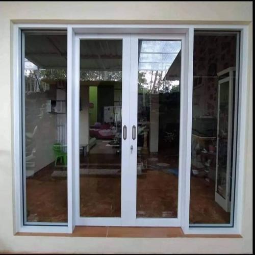 Jual Kusen pintu sliding double Aluminium Alexindo 4inch white - Kota