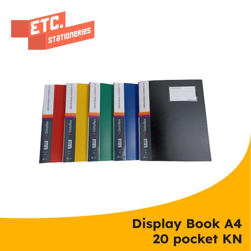 Promo Dataflex Display Book / Clear Holder 20 Pocket A4 + Kartu Nama DF831 Hitam Kota