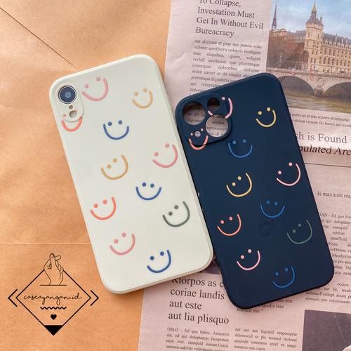 Promo Smiley Sided Iphone Case 13 12 PRO MAX MINI Casing Lucu Cute