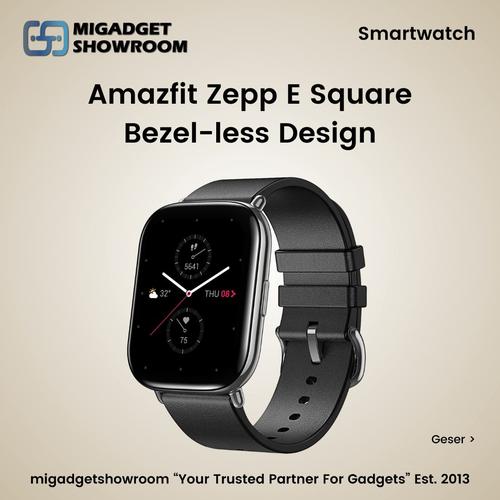 Jual Smartwatch Amazfit Zepp E Square Jam Tangan Digital Bezel-less ...