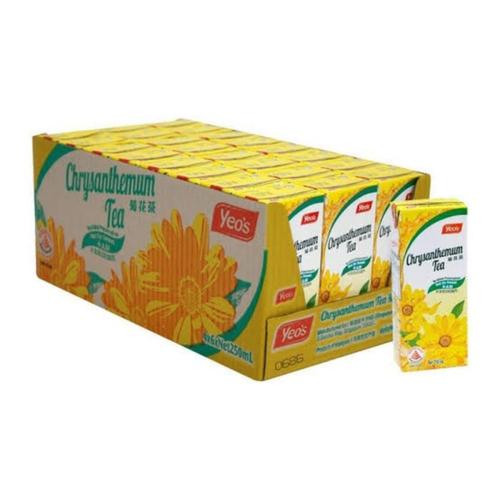 Jual KARTONAN Yeos chrysanthemum kotak 250ml X 24 PCS PER DUS TEH