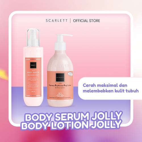 Jual Scarlett Whitening Body Serum Jolly + Body Lotion Jolly Jakarta