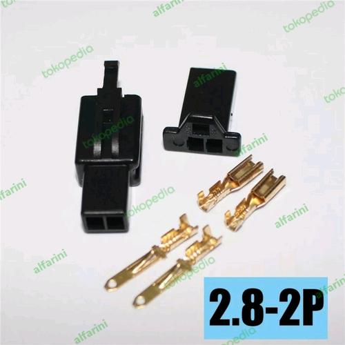 Jual SOKET MOTOR KONEKTOR KABEL 2 PIN KECIL MOTOR MOBIL MALE FEMALE ...