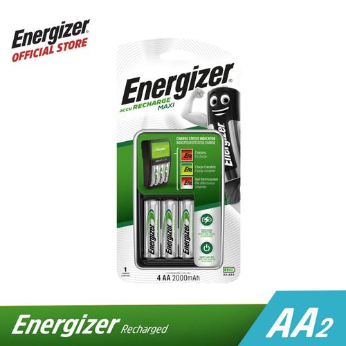 Promo Charger Unit ENERGIZER Chvcm W/ 4 Batteries AA 2000 Mah