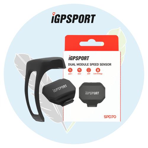 IGPSPORT SPD70 Geschwindigkeitssensor – Bluetooth/ANT+, 300 H Akku, Wasserdicht, Ohne Magnet
