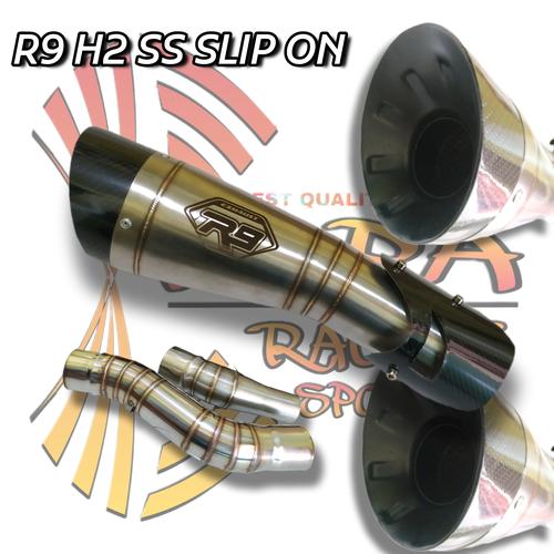 Jual Knalpot R9 H2 New Slip On Ninja 250 R25 MT25 CBR250RR z250fi ...