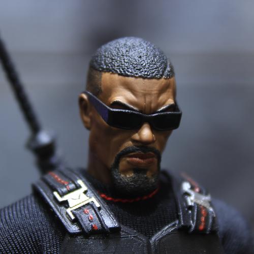 Jual 1/12 Custom Marvel Mezco Blade Head Sculpt HS Legends - Kota ...