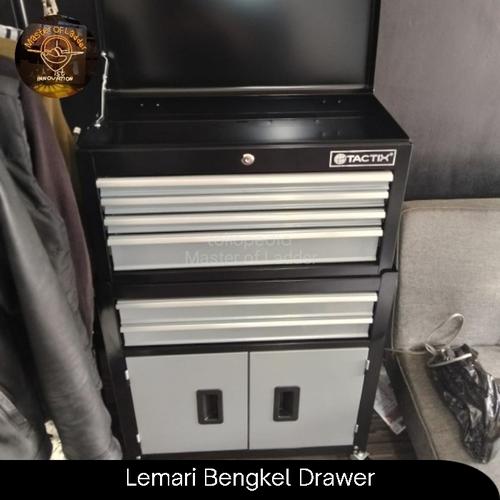 Jual Tactix Lemari Bengkel Perkakas Tool Box Cabinet Trolley 6 Drawer ...