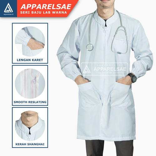 Jas Lab Ui Jual JAS LAB / JAS LABORATORIUM KATUN LEMBUT / JAS DOKTER - Putih, S ...