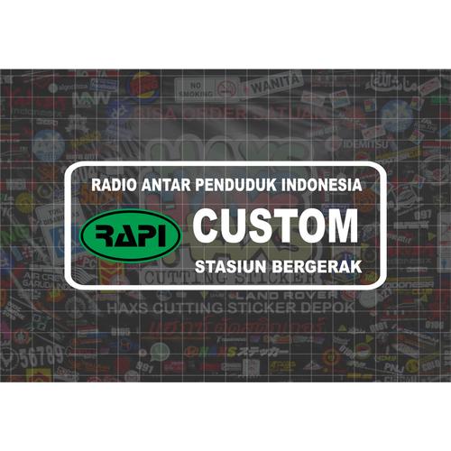 Jual Cutting Sticker Custom RAPI Stasiun Bergerak Ukuran 15 Cm - Kota ...