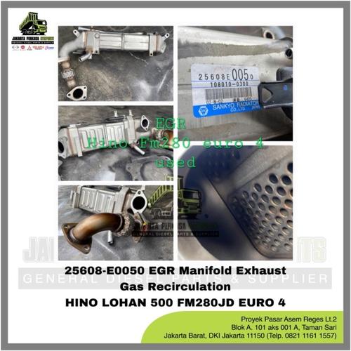 Jual 25608E0050 EGR MANIFOLD EXHAUST GAS HINO LOHAN 500 FM280JD EURO 4