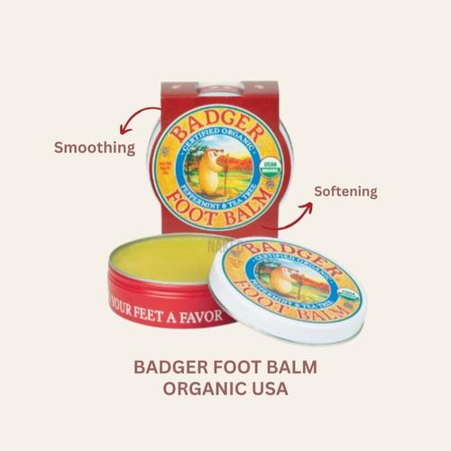 Promo Badger foot balm organic pelembut kaki penghalus kaki organik USA Jakarta Barat
