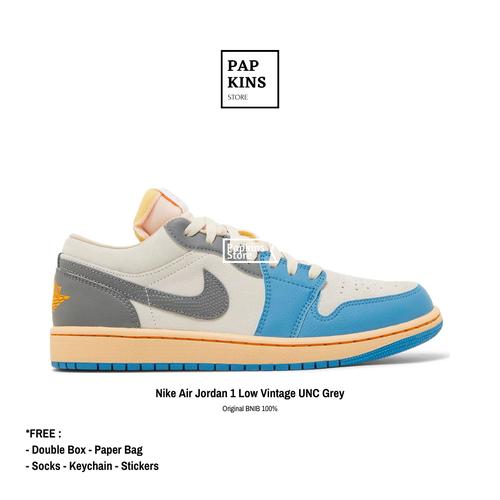 Jual sepatu nike air jordan low vintage unc grey original bnib