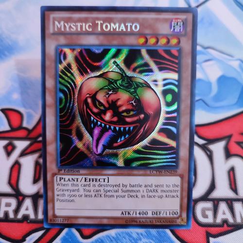 YuGiOh Mystic Tomato Yu-Gi-Oh! Japanese Card  Mystic Tomato  Common   Lightly Played Condition Tsukuyomi Yugioh