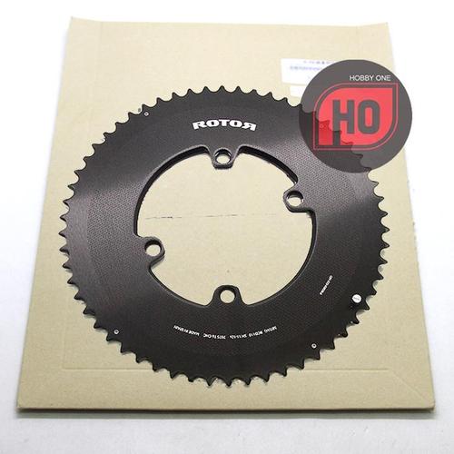 Plateau Rotor Aero Q-Rings 54 Dents - BCD 110 Mm - 4 Branches - Noir - Neuf