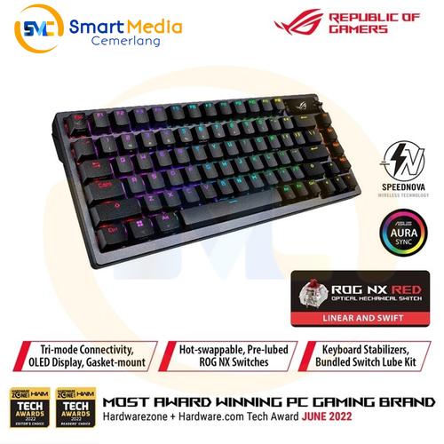 Promo ASUS ROG Azoth 75 Wireless DIY Custom Gaming Keyboard Cicil 0% 3x ...