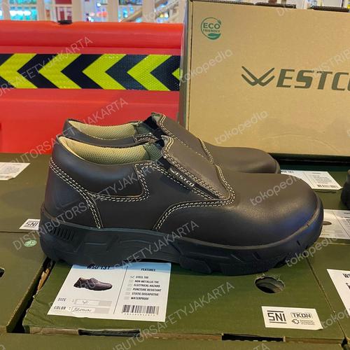 Jual Sepatu Safety Shoes Merek King' type KWD 807 X Hitam, 40