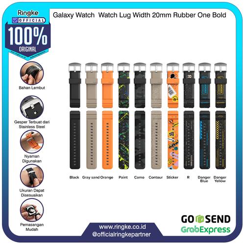 Promo Strap Samsung Galaxy Watch Lug Width 20mm Ringke Rubber One Tali