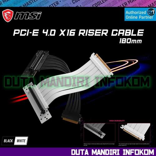 Promo MSI MPG PCI-e 4.0 X16 Riser Cable - White Edition Cicil 0% 3x ...