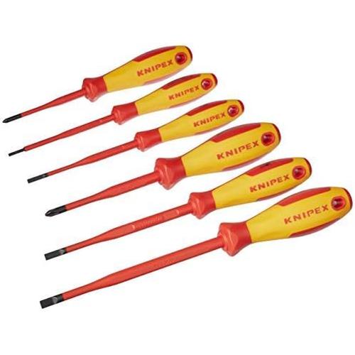 Jual Obeng Plus Minus Listrik VDE Set 6 Pc 00 20 12 V02 KNIPEX ...