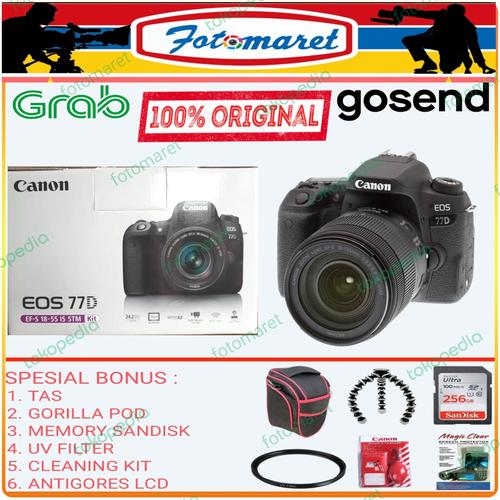 Jual CANON 77D KIT 18-55MM IS STM KAMERA CANON 77D KIT 18-55MM
