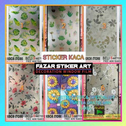 Jual STICKER KACA / STICKER KACA JENDELA RUMAH / STICKER KACA MOTIF ...