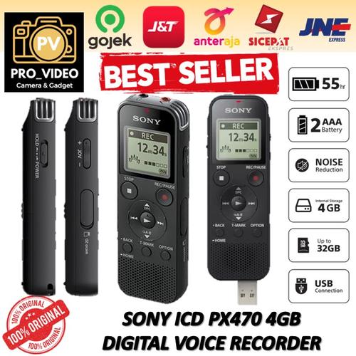 Jual Sony icdpx240 Voice Recorder PX470 Kota Bandung Pro_video