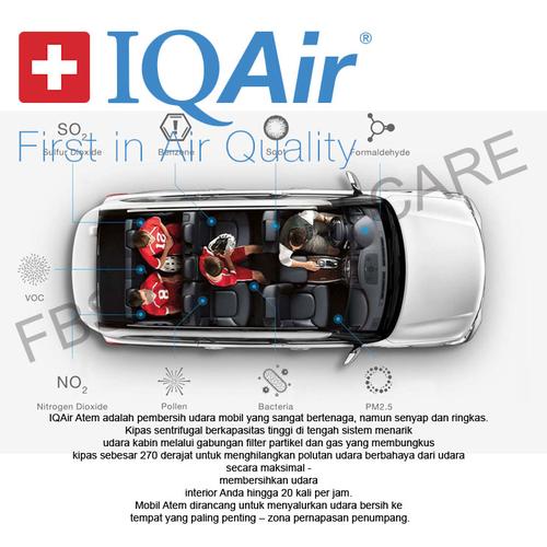 Jual IQAir Atem Car Air Purifier, HyperHEPA Filter, Portable, Air