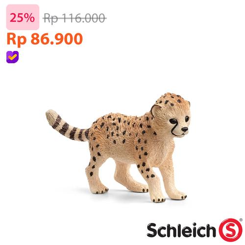 Jual Schleich 14866 Cheetah Baby Animal Figure Kota