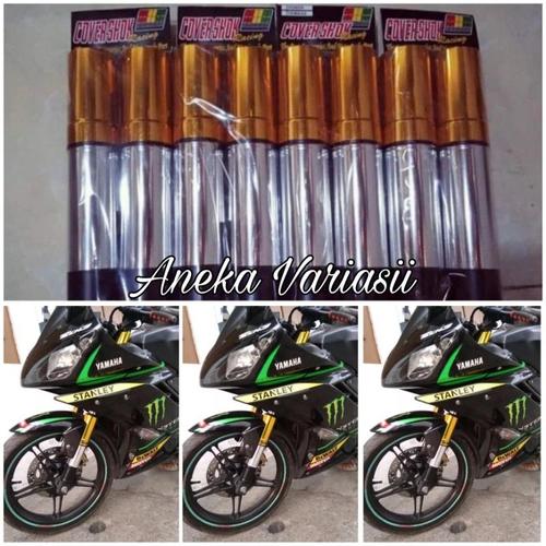 Jual Cover Shock Depan Yamaha R15 V2 Full Atas Bawah - Kuning Gold ...