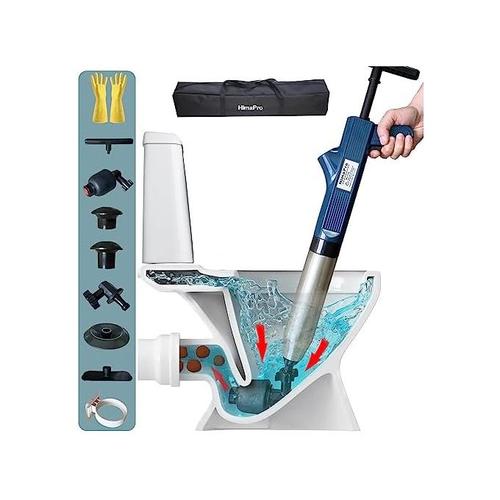 Jual Himapro High Pressure Toilet Plunger Air Drain Blaster Kit Unclog