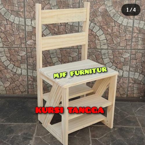 Jual KURSI TANGGA KAYU LIPAT/KURSI TANGA/KURSI SERBAGUNA/BANGKU KAYU ...